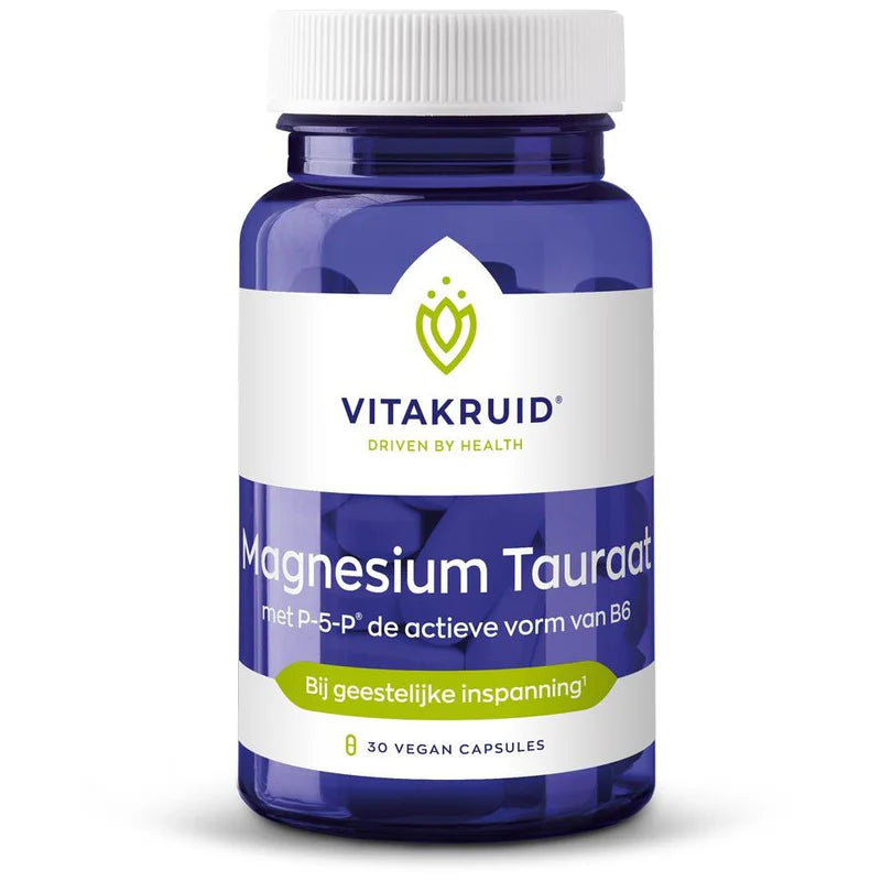 Magnesium Tauraat met Vitamine B6 (P-5-P)
