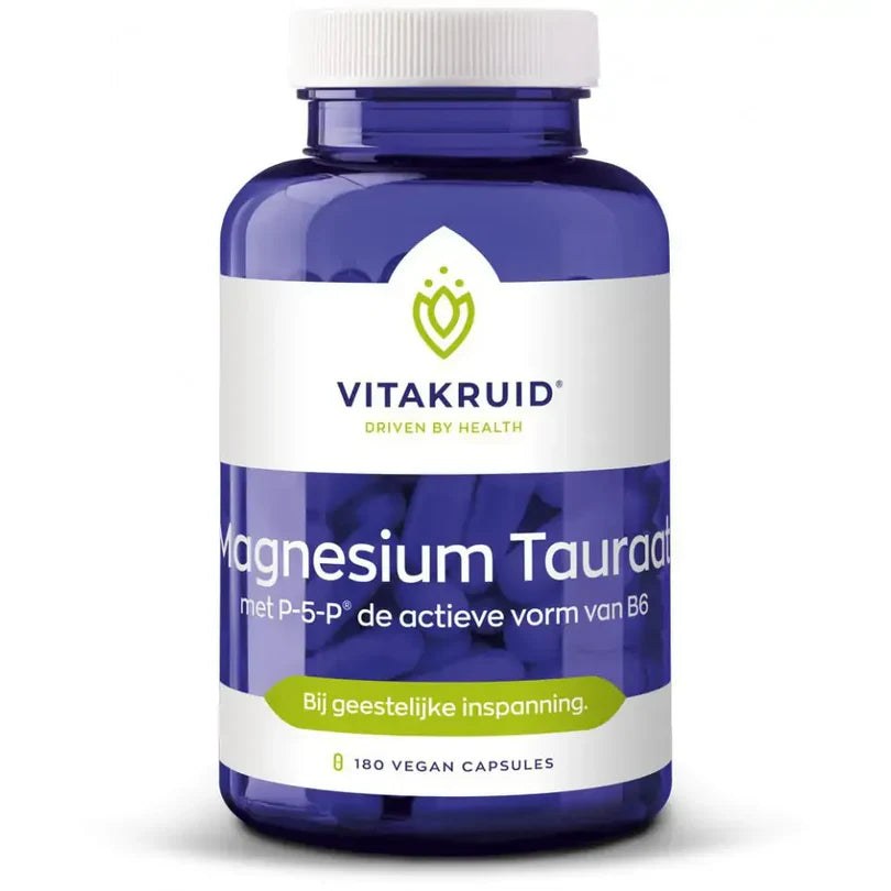 Magnesium Tauraat met Vitamine B6 (P-5-P)